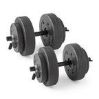 Space Saving 40lb Adjustable Dumbbell Set with Case