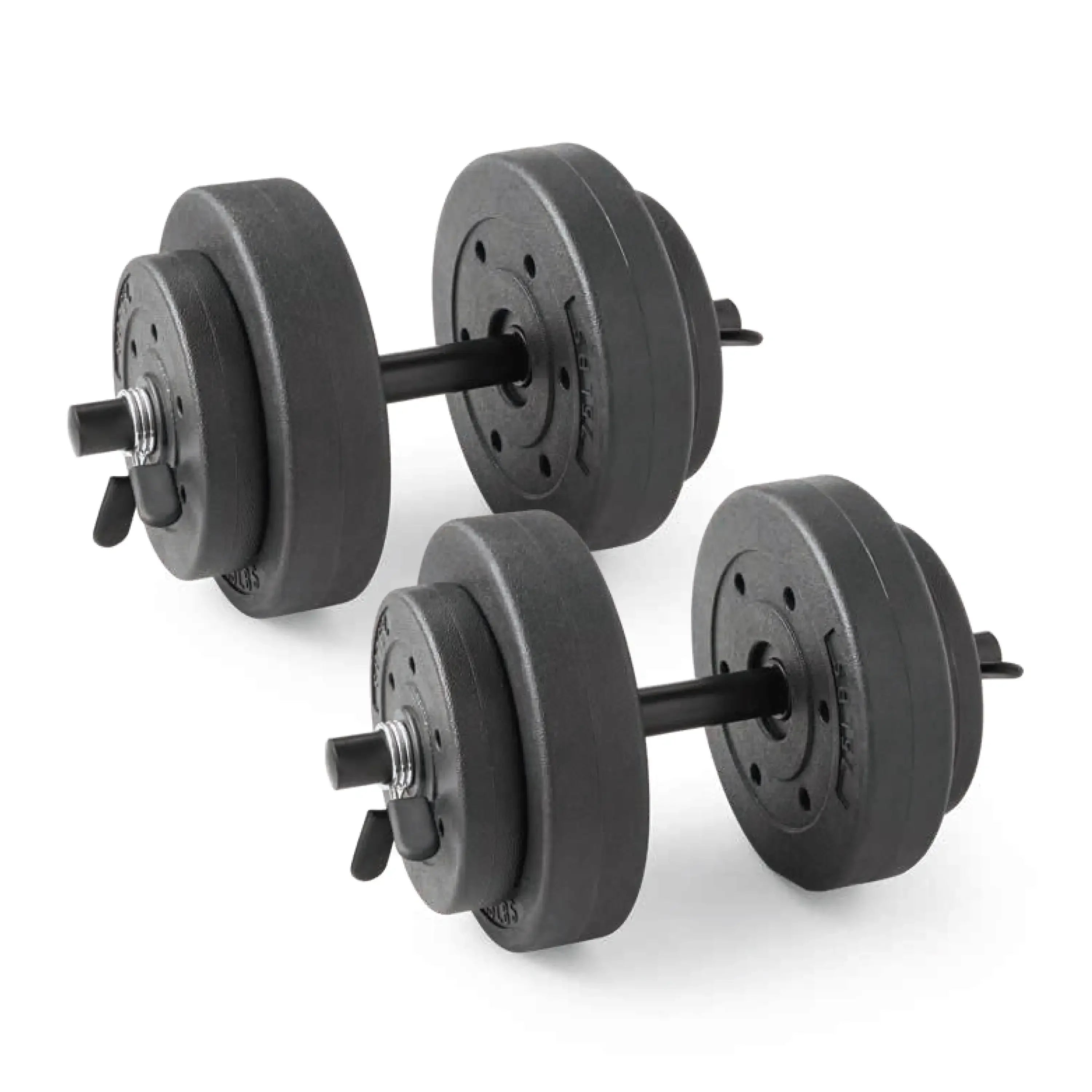 Space Saving 40lb Adjustable Dumbbell Set with Case