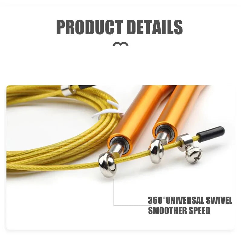 High-Speed Adjustable Jump Rope with Aluminum Handles