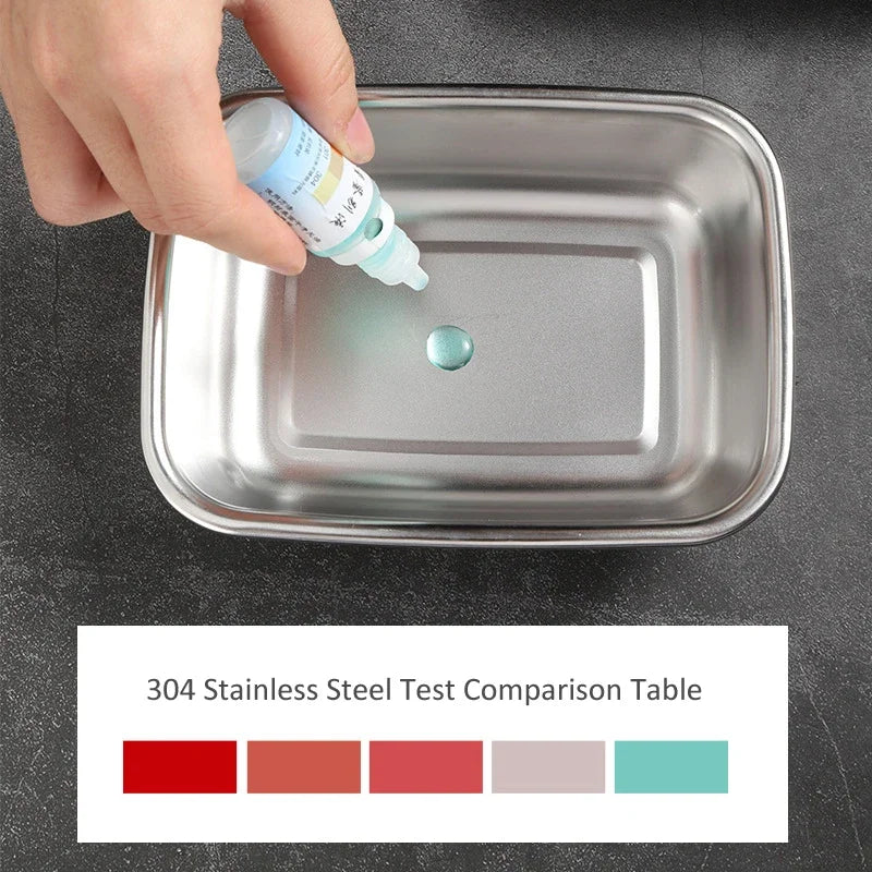 Stainless Steel Food Lunch Bento Box.