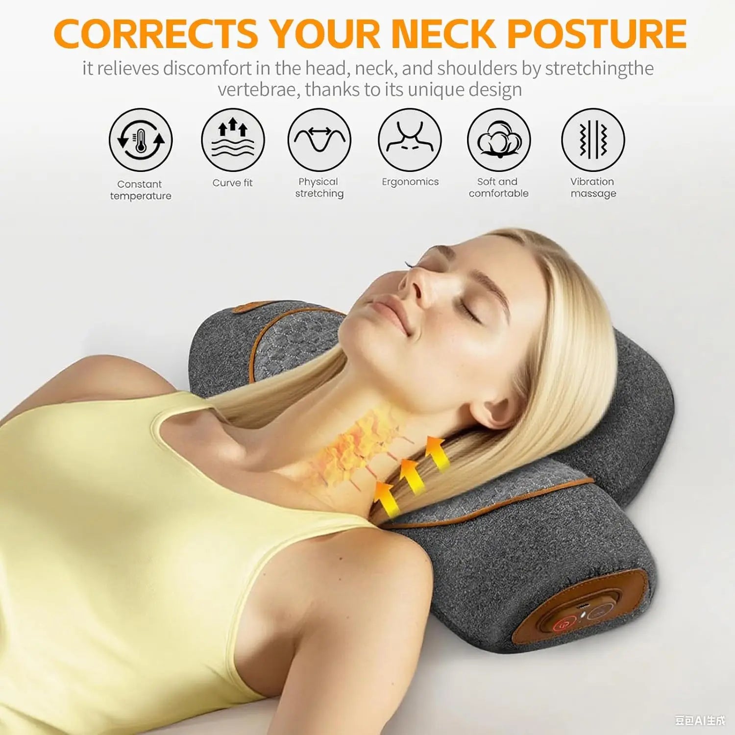 3-in-1 Neck Massager Pillow with Heat