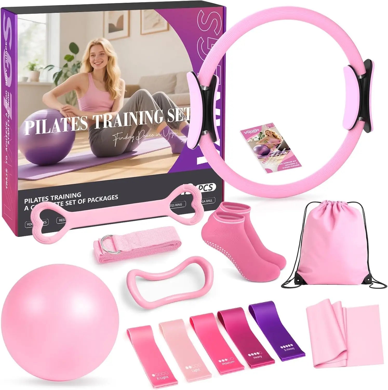 13-Piece Essential Pilates Workout Kit for Beginners