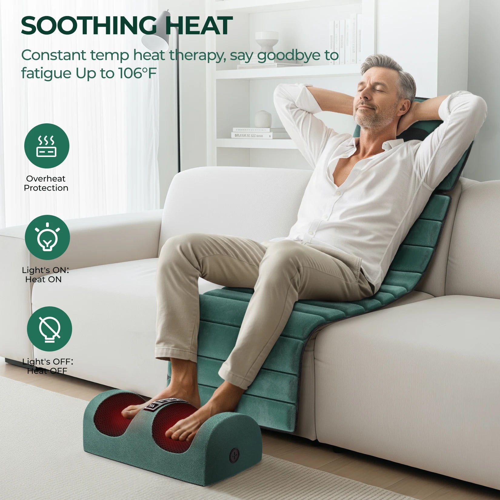 Full Body Deep Tissue Massage Mat with Heat