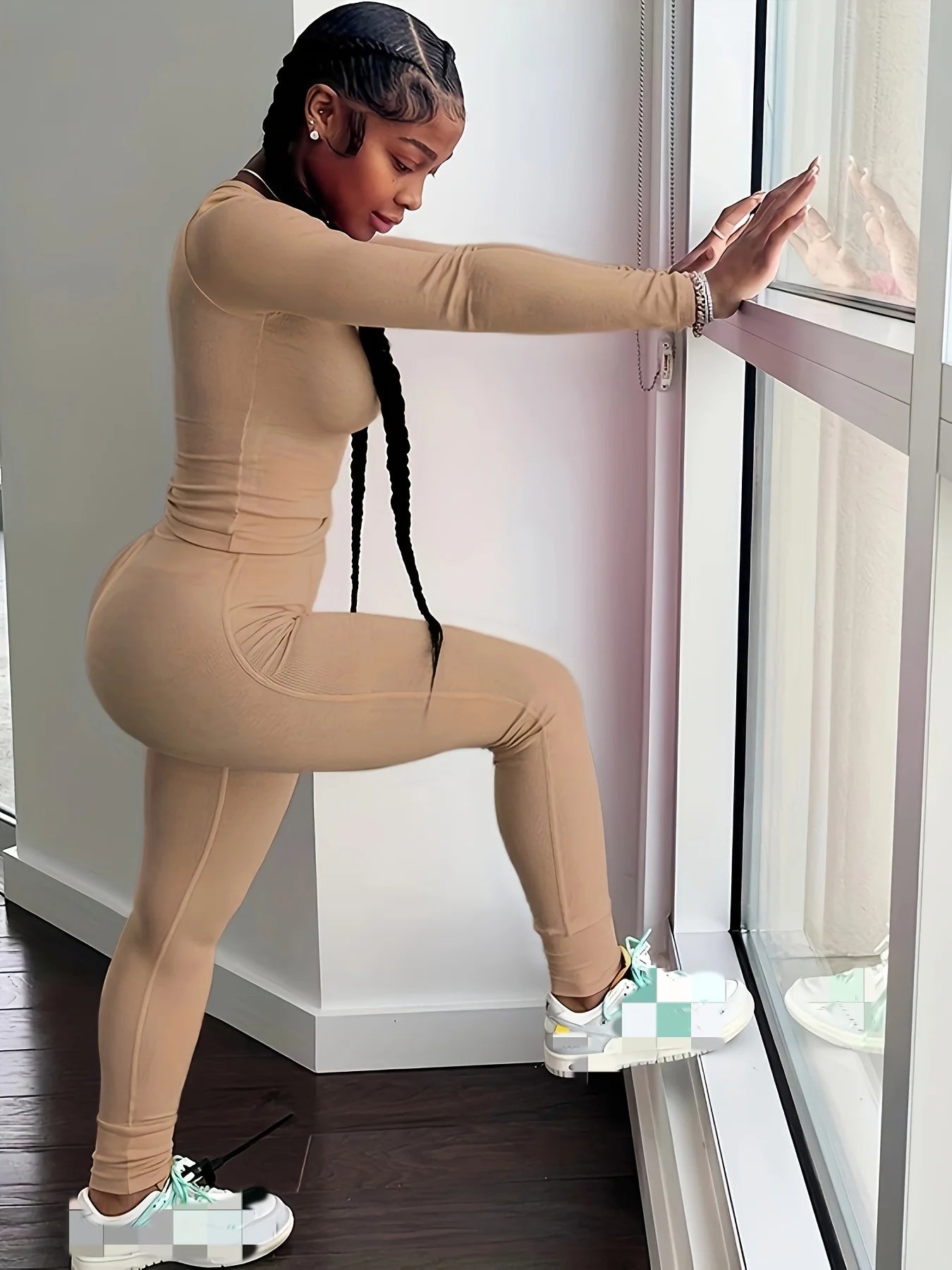 2 Piece Long sleeves Leggings Set
