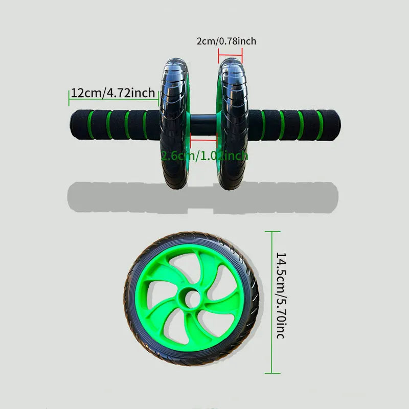 Silent Abdominal Muscle Fitness Roller Wheel Double Wheel