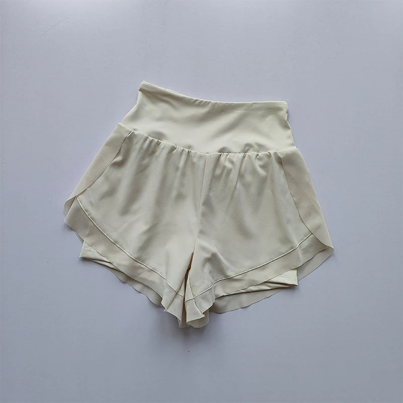 2 In 1 Quick-dry High Waist Fitness Shorts.