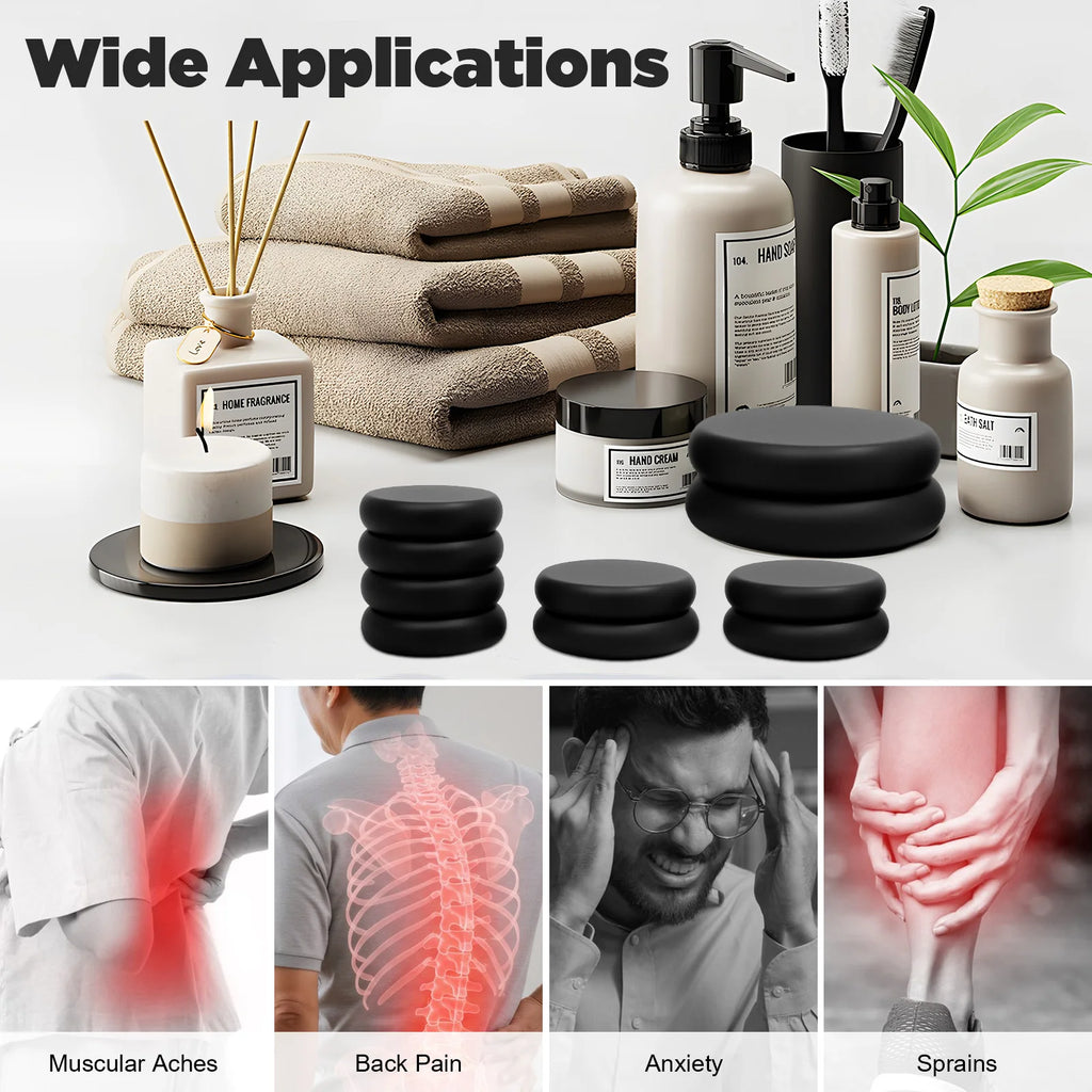 Professional Hot Stone Therapy Massage Kit with Heater