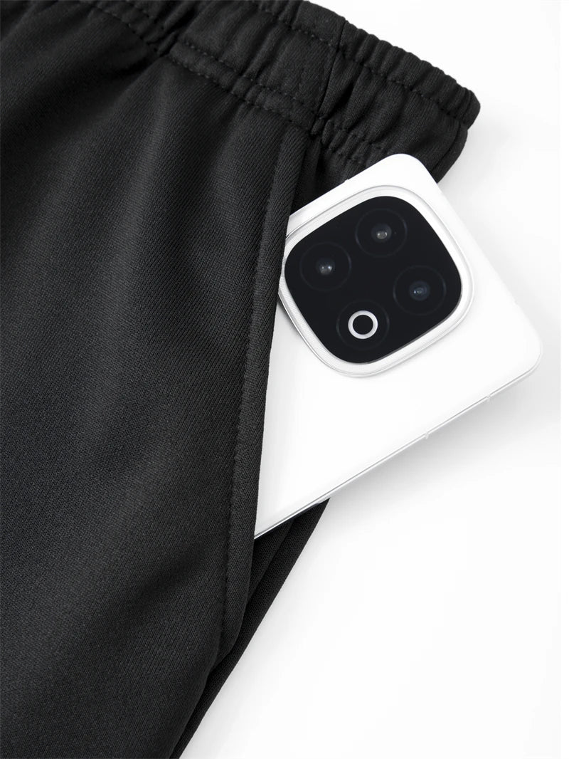 Men's Sweatpants with Zipper Pockets Towel Loop Tapered Joggers