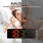 10.5" Digital Wall Clock, LED Display with Remote