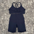 Women Gym Bra+High Waist Short Leggings.