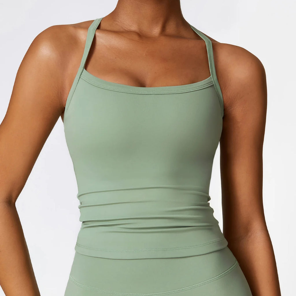 Cross Back Yoga fitness Sports Bra.