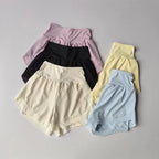 2 In 1 Quick-dry High Waist Fitness Shorts.