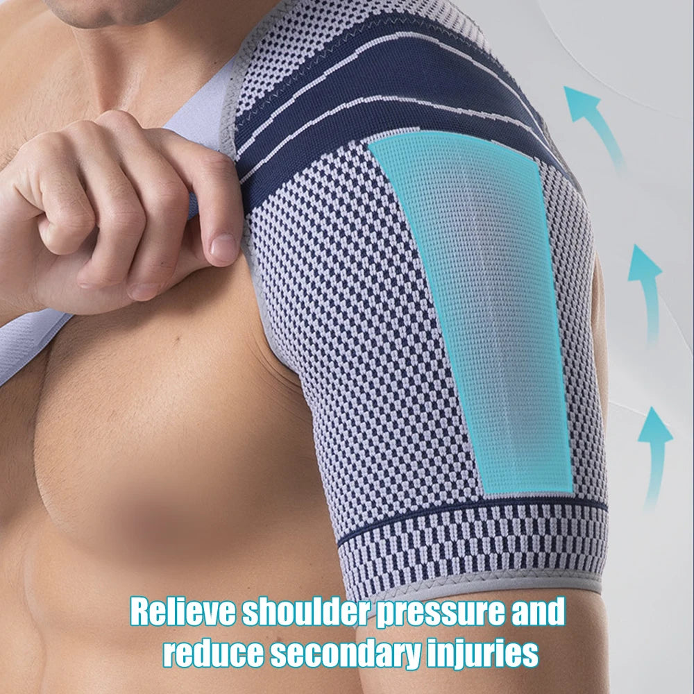Shoulder Brace for Stabilizer Compression Sleeve With Adjustable Strap.