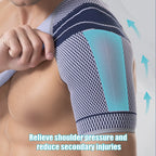 Shoulder Brace for Stabilizer Compression Sleeve With Adjustable Strap.