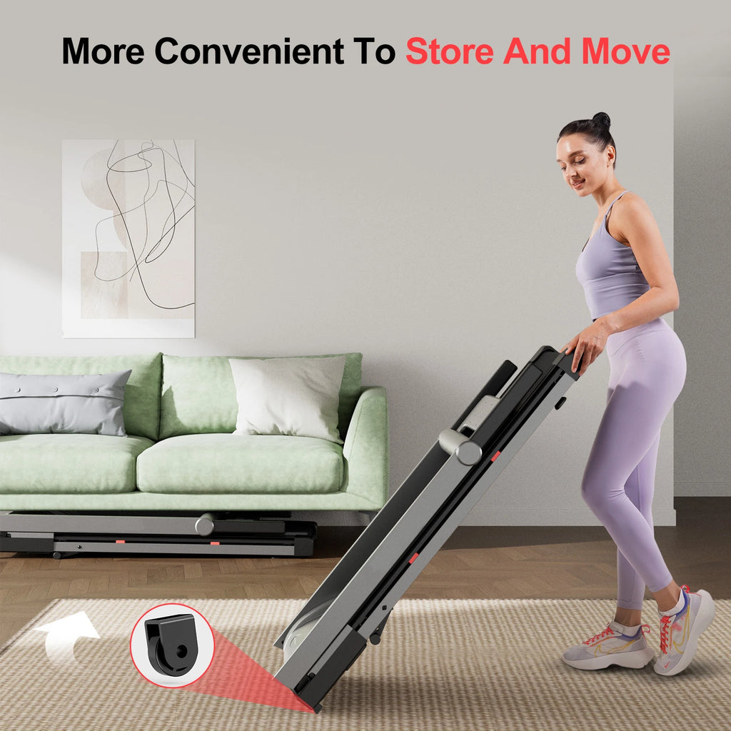 Foldable Data Monitoring Incline Home Treadmill