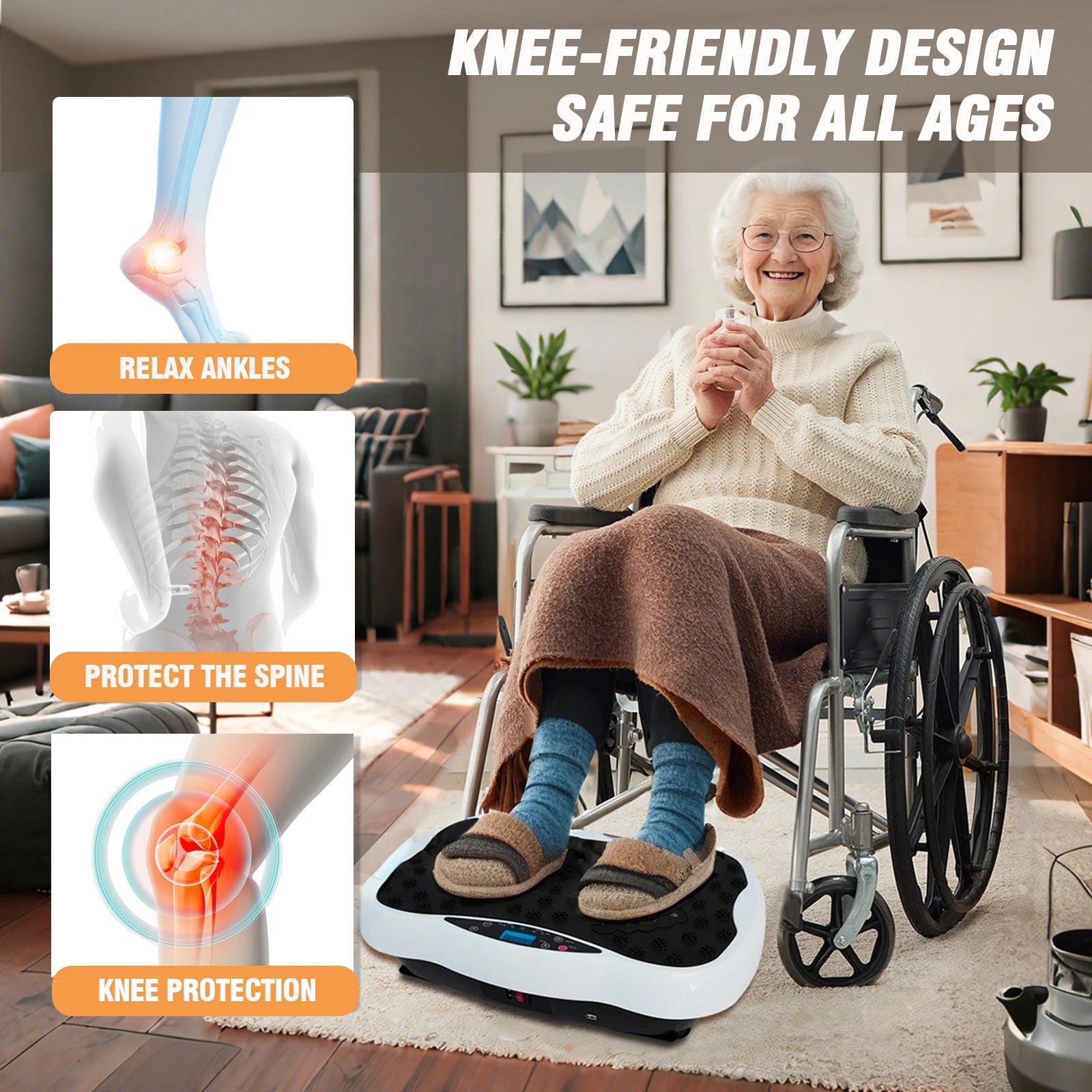 Full-Body Fitness Vibration Plate Exercise Machine