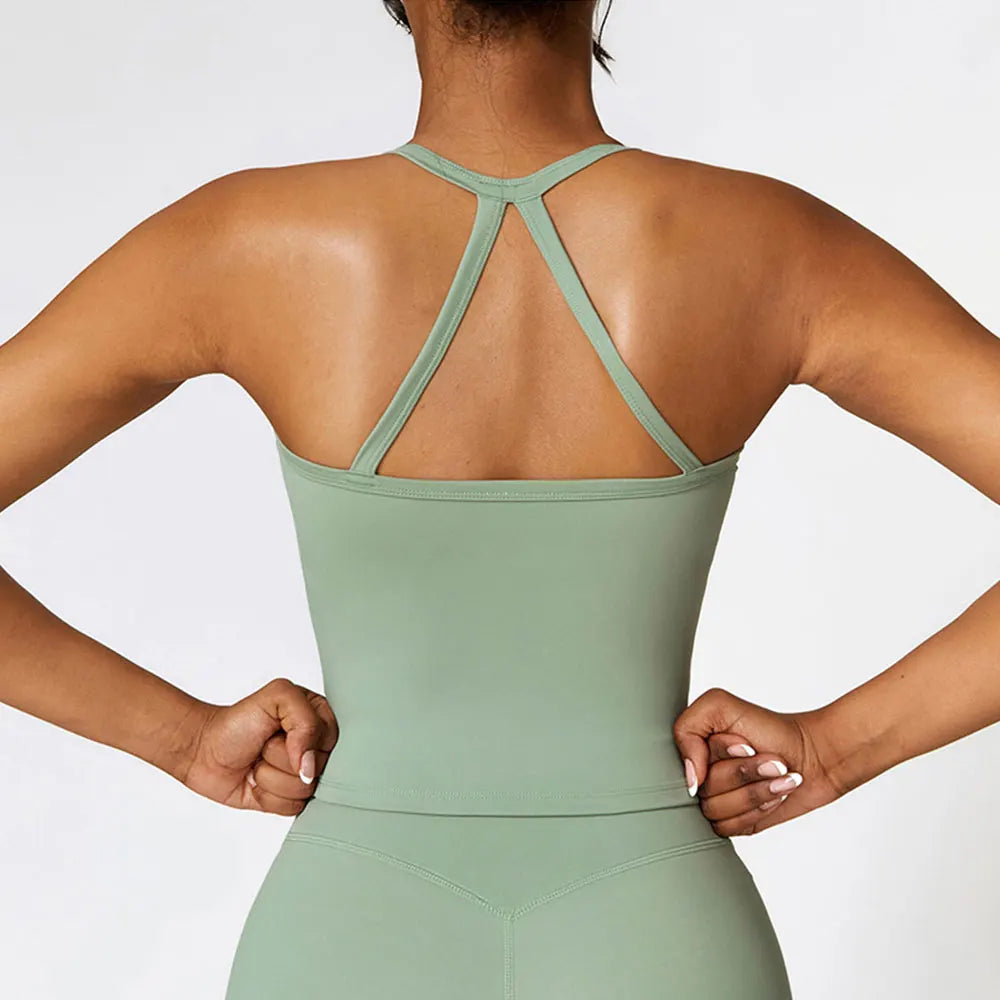 Cross Back Yoga fitness Sports Bra.