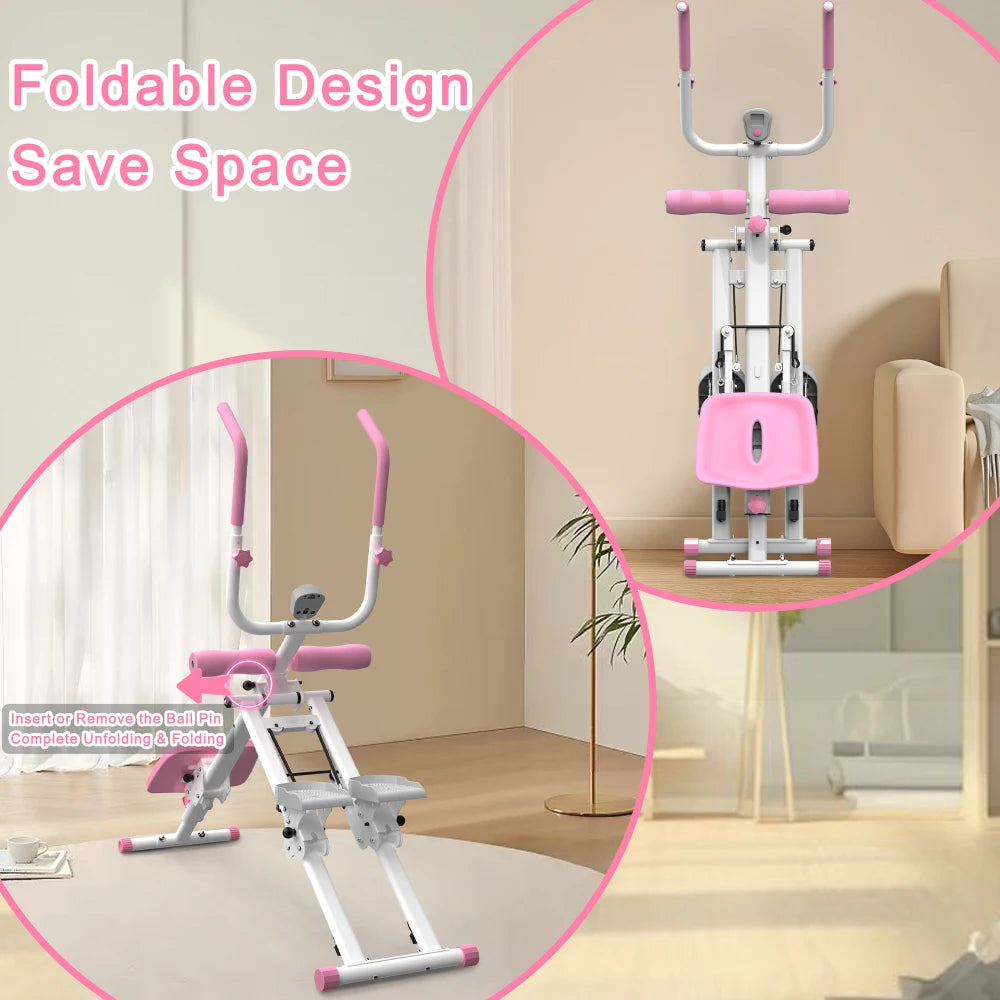 2-In-1 Stair Stepper And Ab Workout Multifunctional Machine.