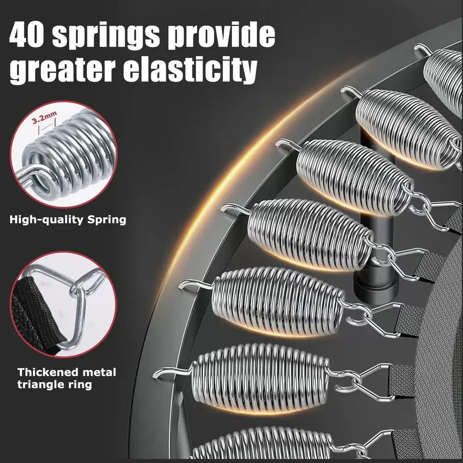 Foldable Adult Trampoline for Adults, 450lbs Capacity