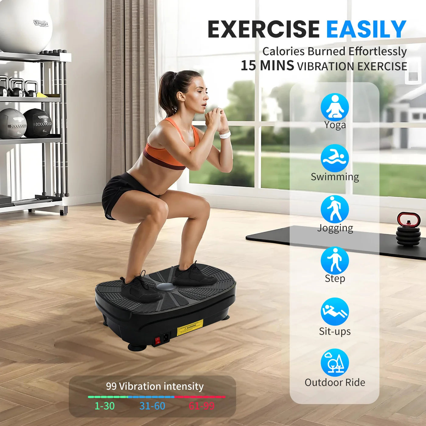 Vibration Plate Whole Body Exercise Workout