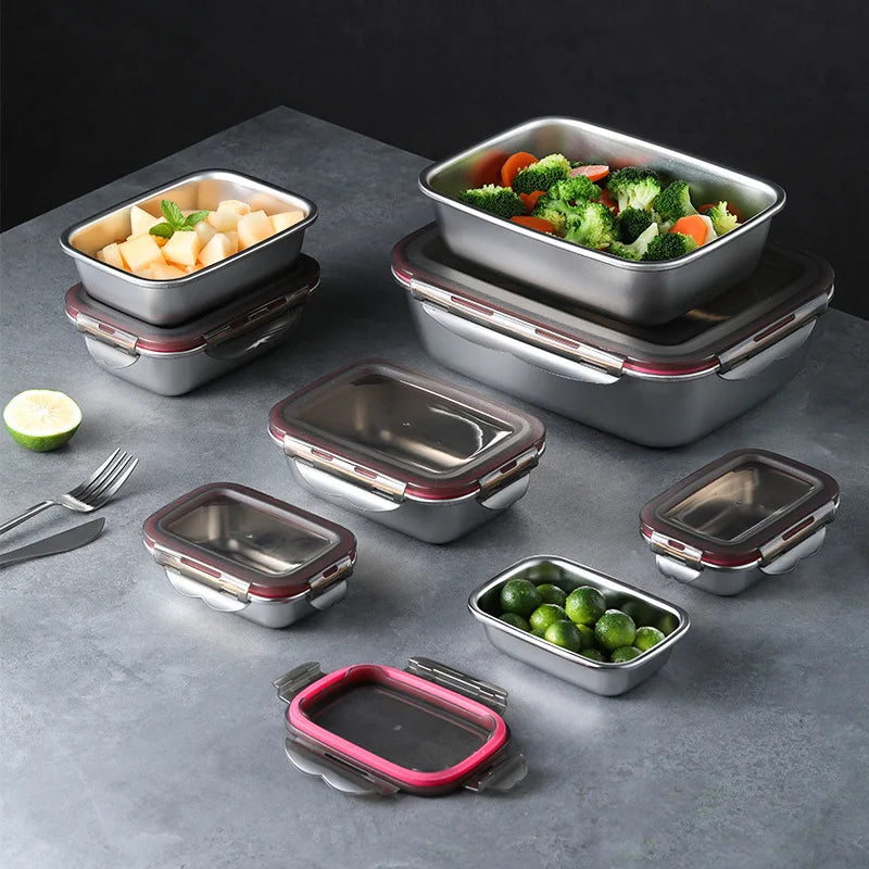 Stainless Steel Food Lunch Bento Box.