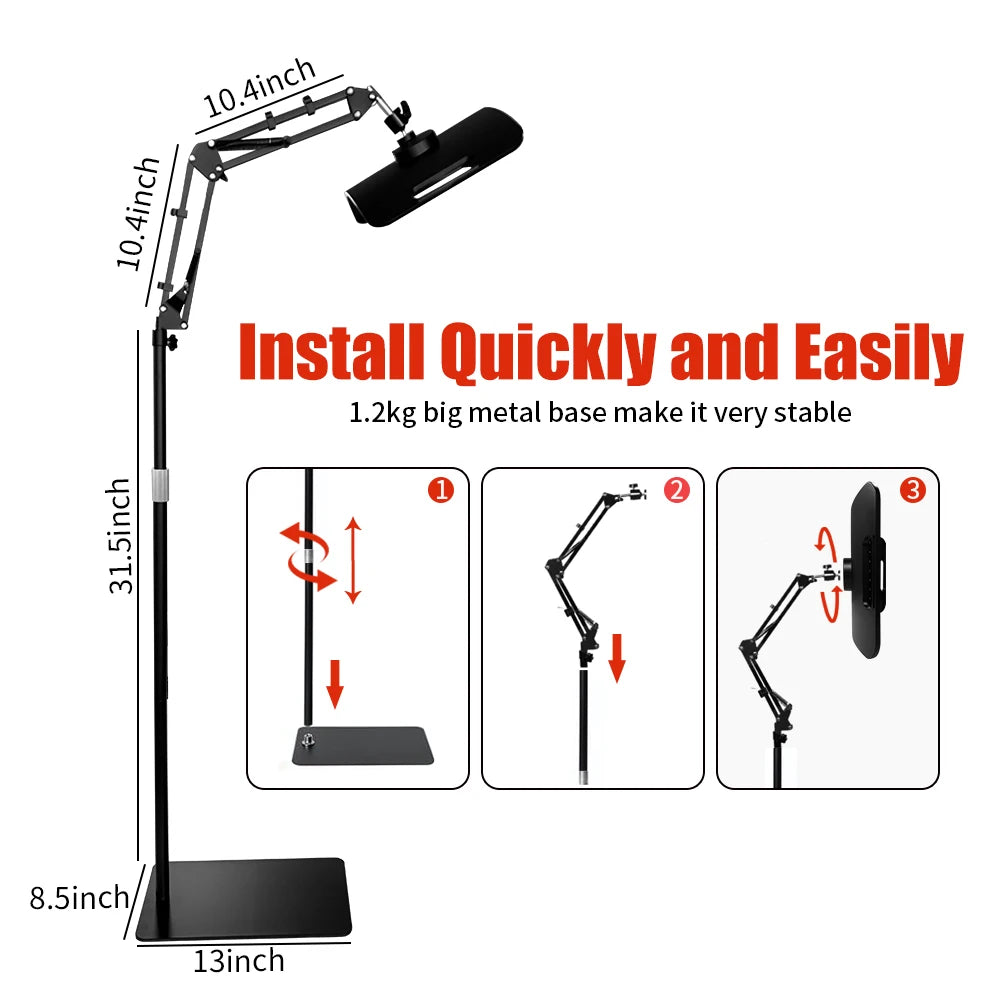 Red Light Adjustable Stand Lamp For Body Repair
