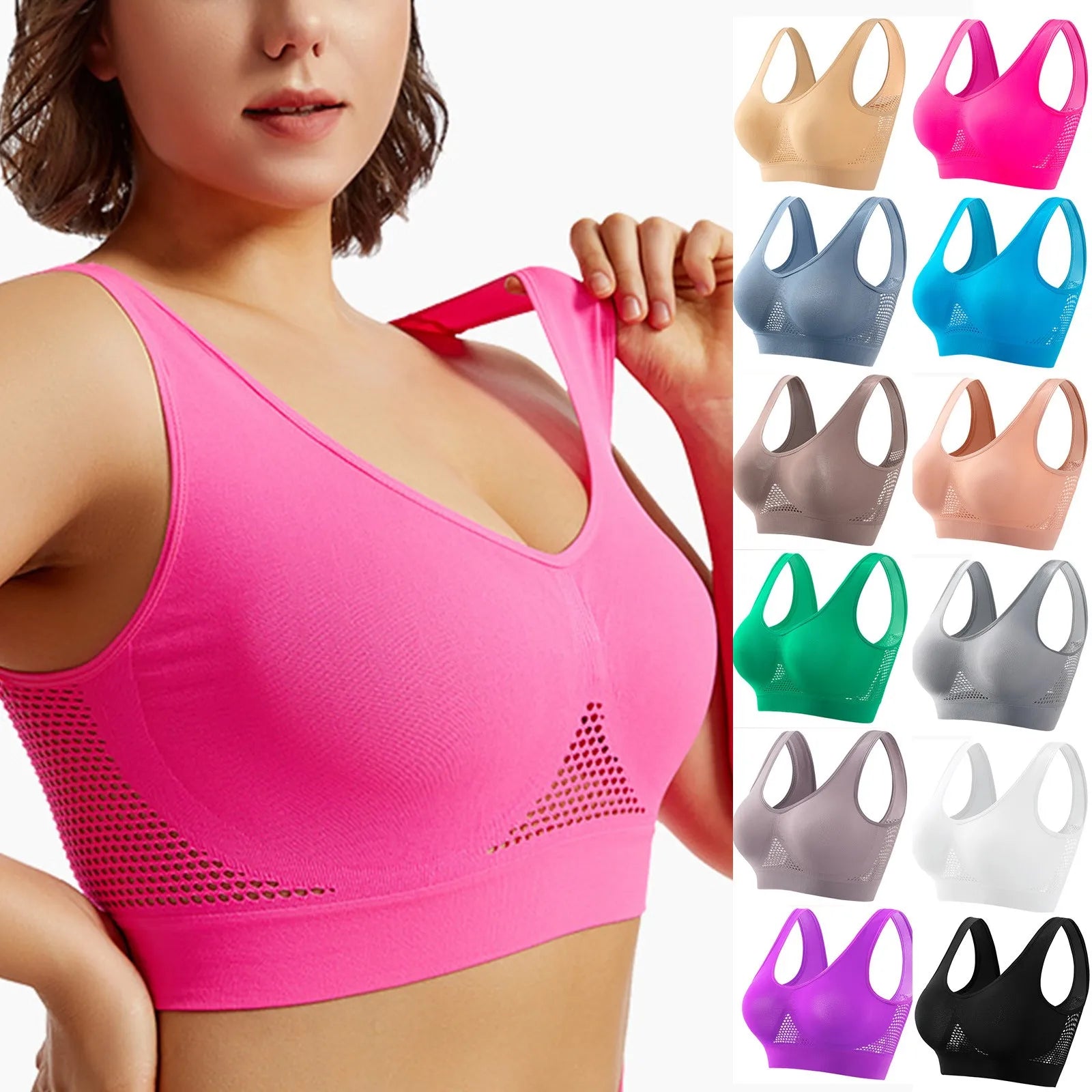 Back Sports Bra Shockproof Fitness Vest.