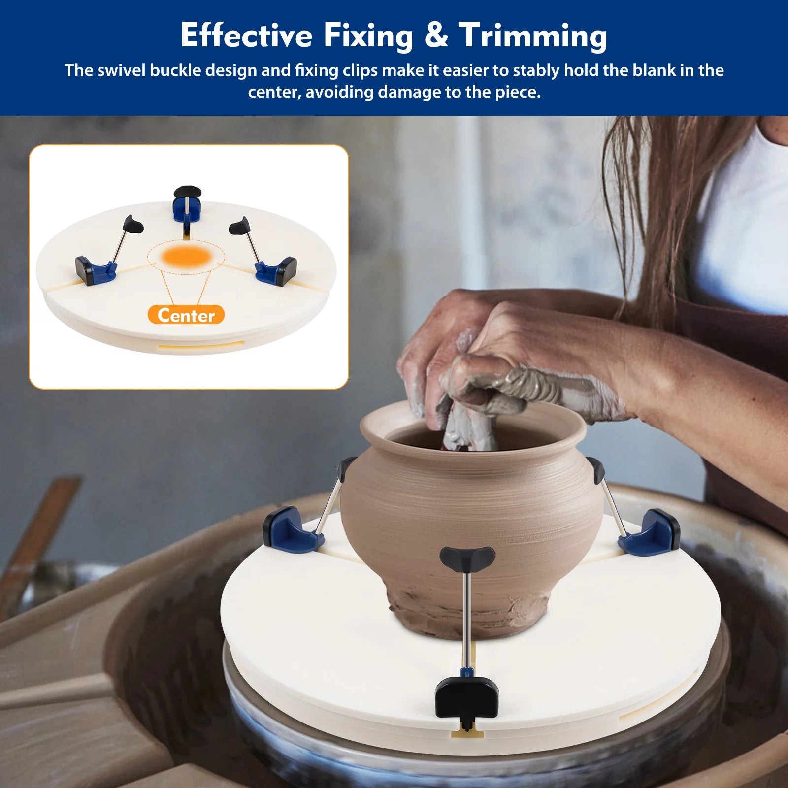Pottery Turntable Clamp Portable Ceramic Pottery Machine