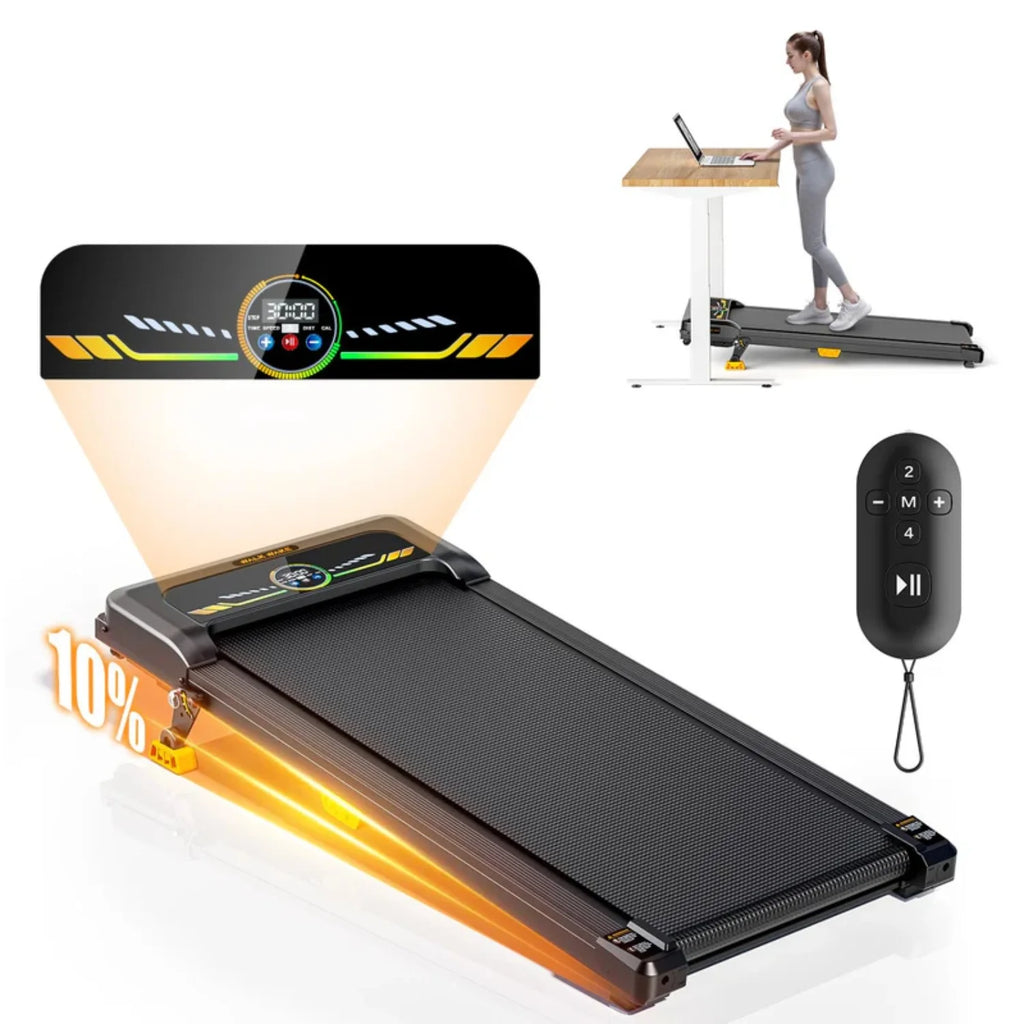 Portable Incline Walking Treadmill with LED Display & Remote Control.