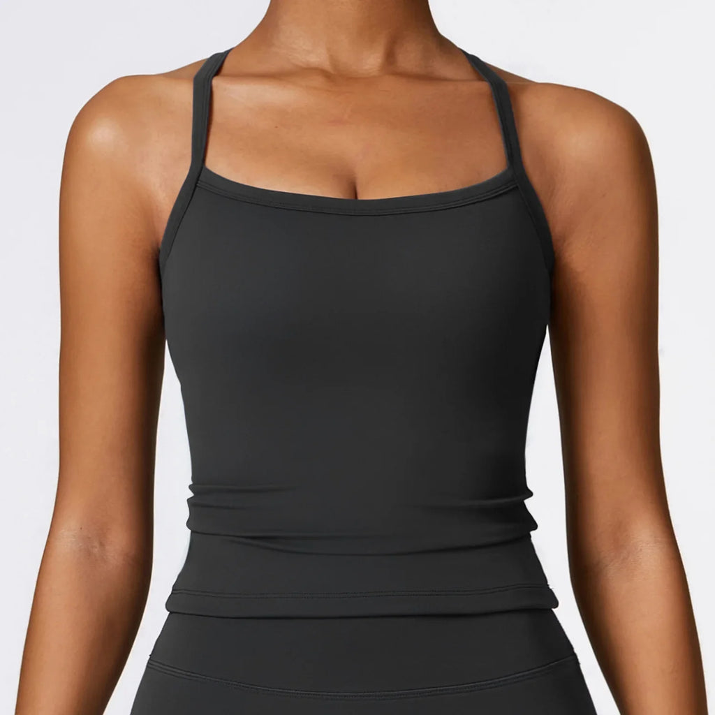 Cross Back Yoga fitness Sports Bra.
