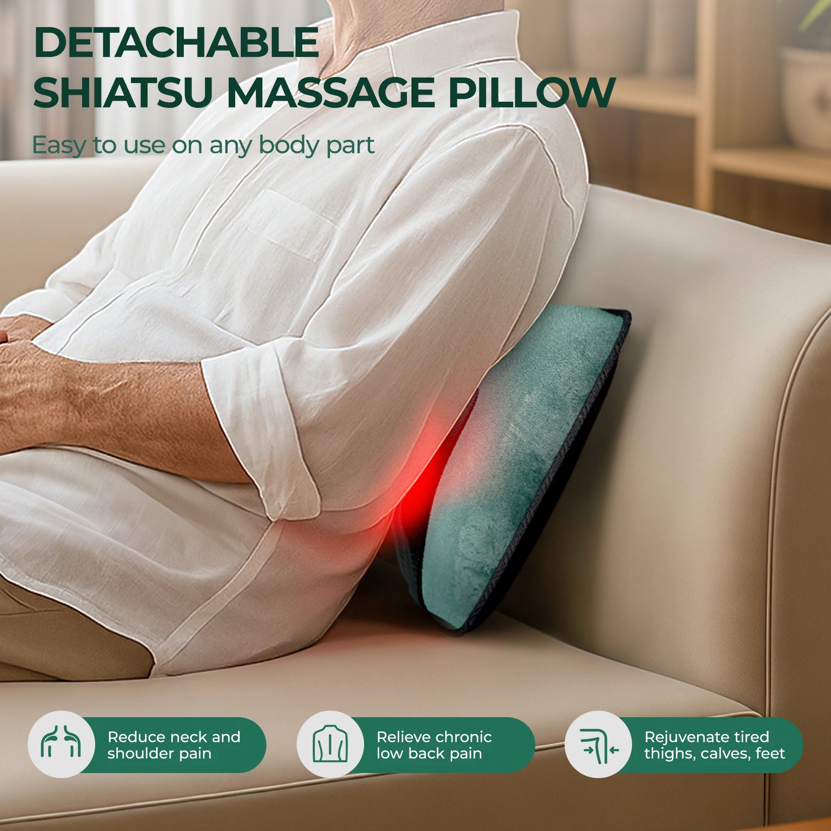 Full Body Deep Tissue Massage Mat with Heat