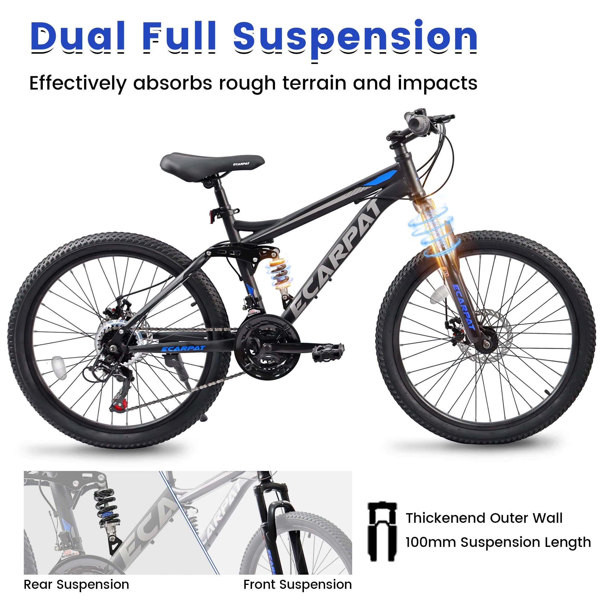 Dual Full Suspension Mountain Bike,