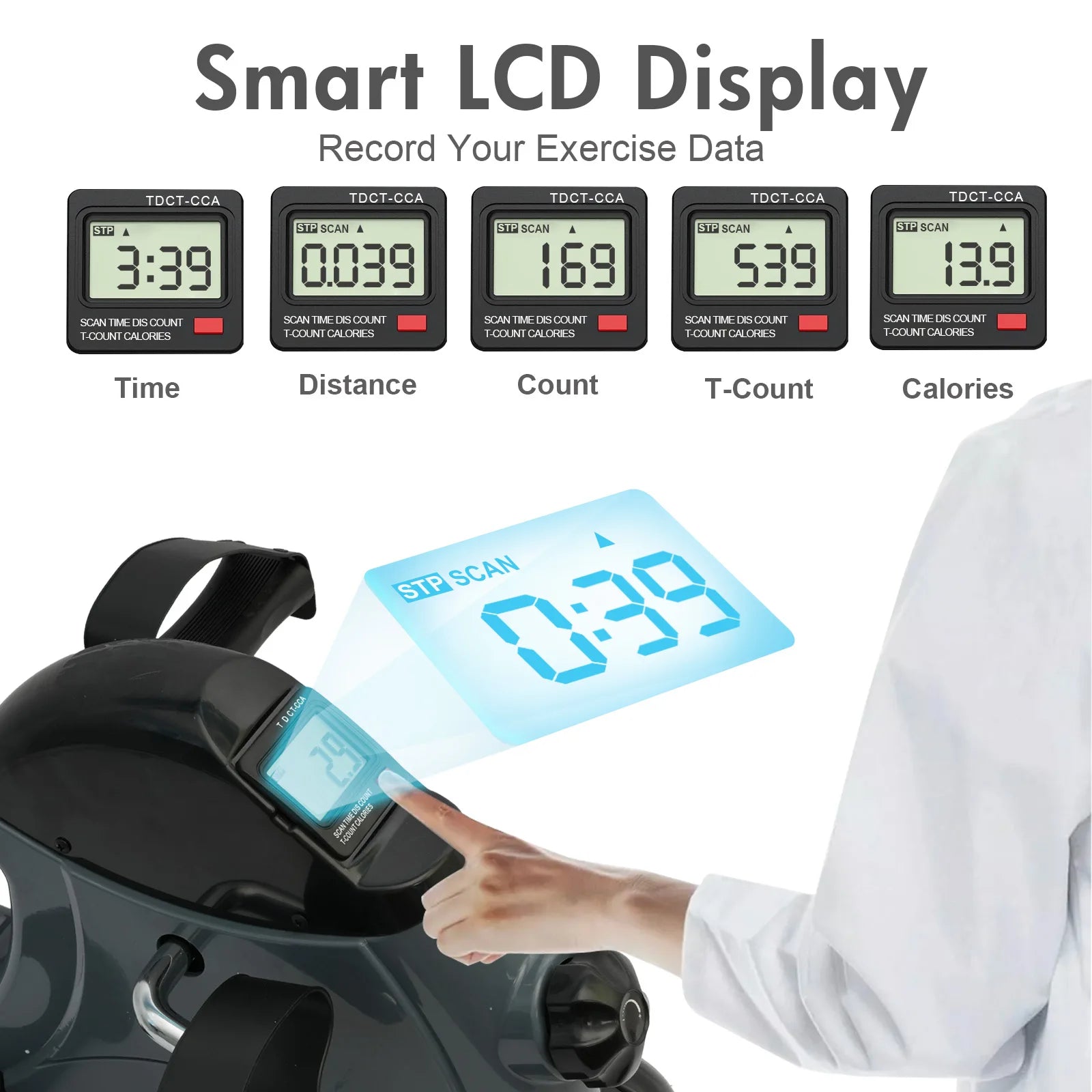 Digital Pedal Multi-Function Motorized Exercise Bike