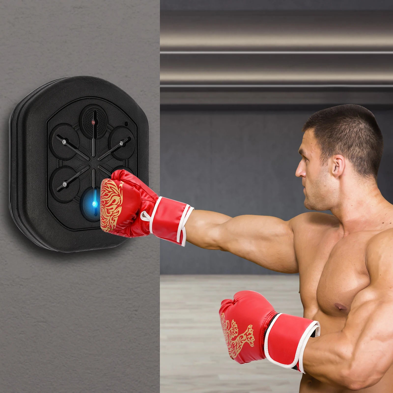 Wall Mount Music Boxing Training Machine