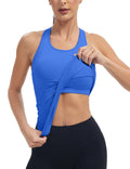 Seamless Workout Tank Tops with Built-in Bra.