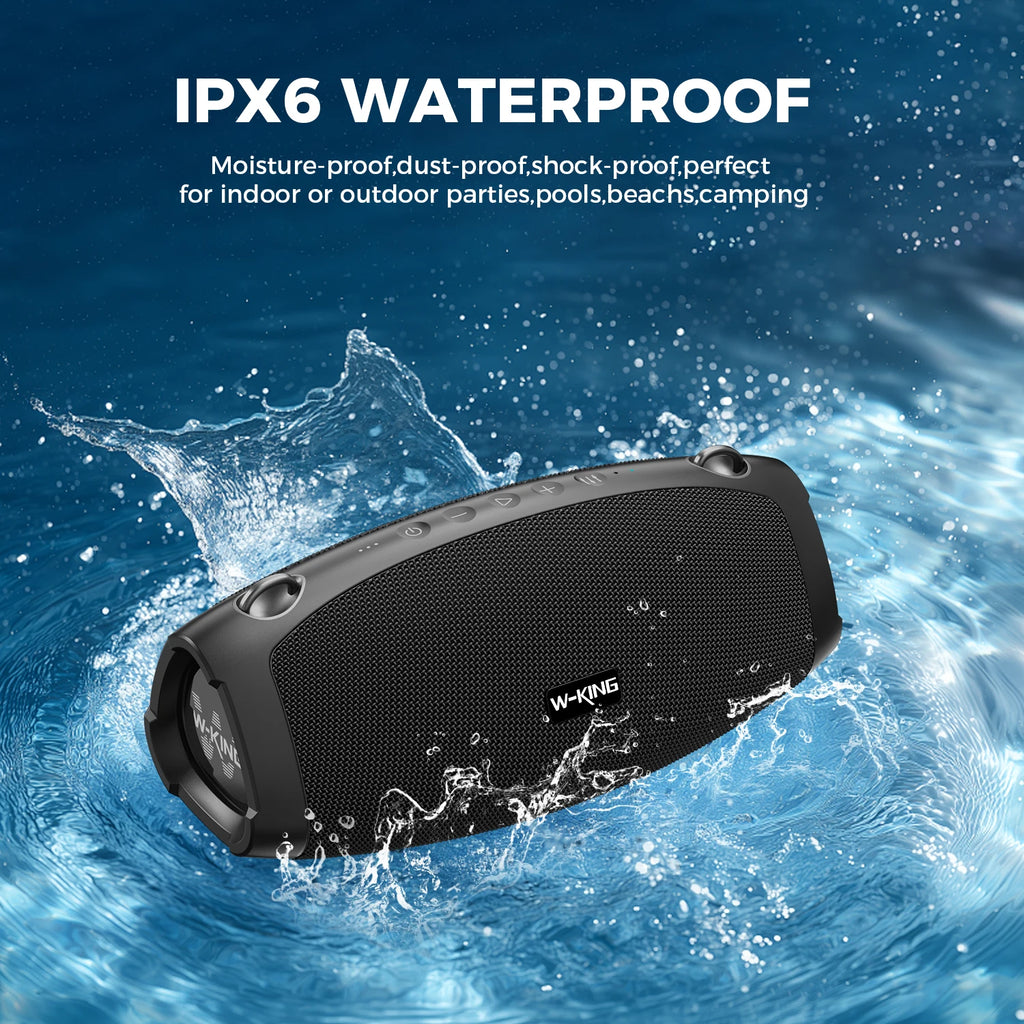 Portable Loud Bluetooth Speakers with Wireless Microphone.