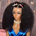 Short Curly Bob Wigs Human Hair .