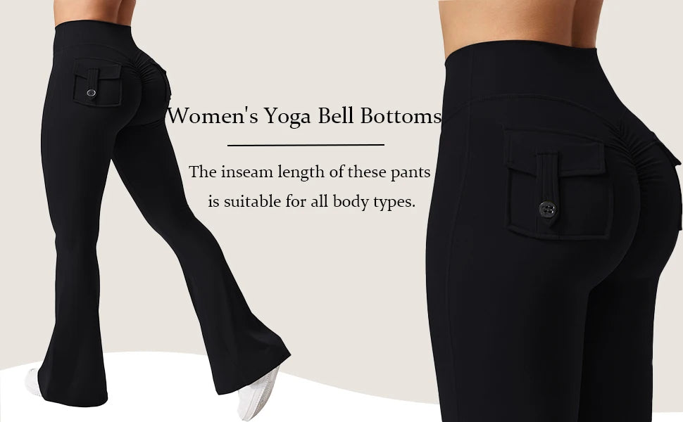 High-Waisted Tummy-Control Wide-Leg Leggings,