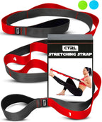 Non-Elastic Stretch Band with Loops for Yoga.