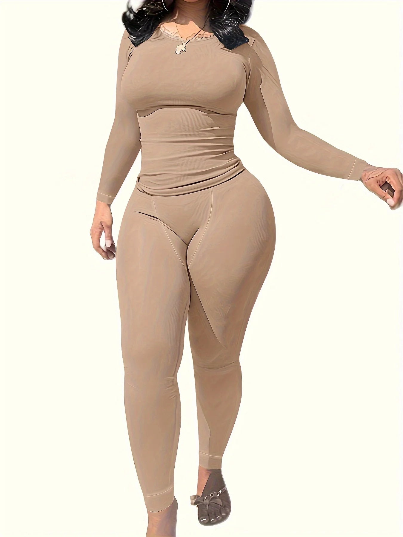 2 Piece Long sleeves Leggings Set