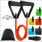 Tube Resistance Bands Set with Handles for Home Gym Workouts
