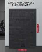 Extra Large Non Slip, Shock Absorbing, with Resistance Bands & Storage Bag Mat.