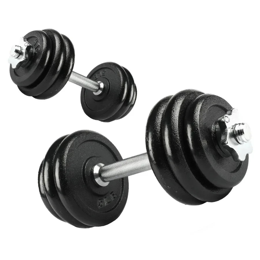 40lb Adjustable Chrome Secure Grip Dumbbell Set