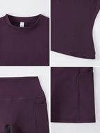Sports High Waist Tummy Control Butt Lifting Shorts Set.
