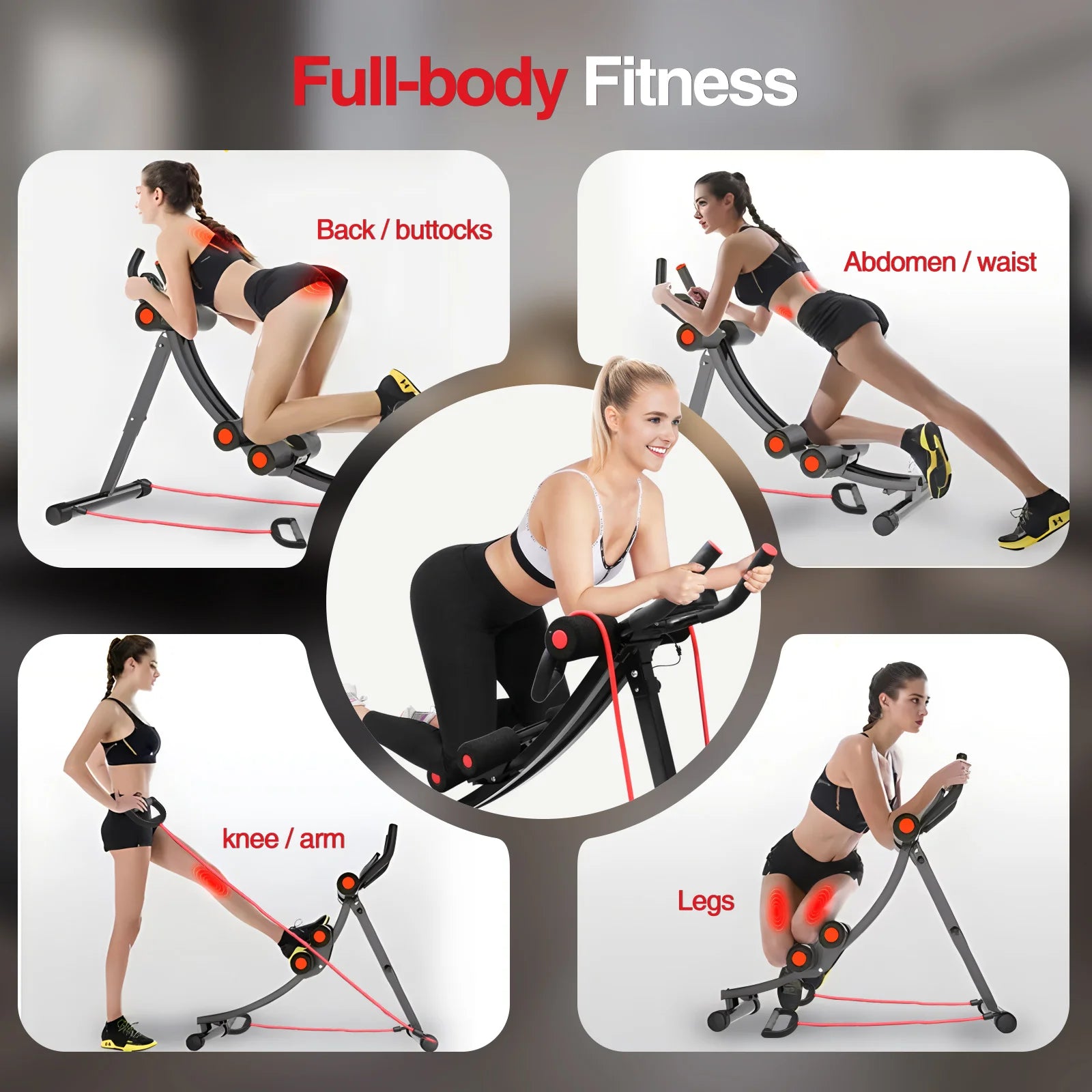 Foldable Core & Abdominal Fitness Equipment
