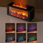 Essential Oils Humidifier with LED Light 4In1 Fireplace Air Humidifier