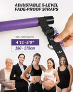 Adjustable Pilates Bar Kit with Resistance Bands