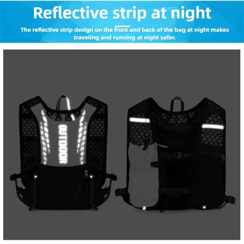 Lightweight Running Hydration Vest for Outdoor Sports.