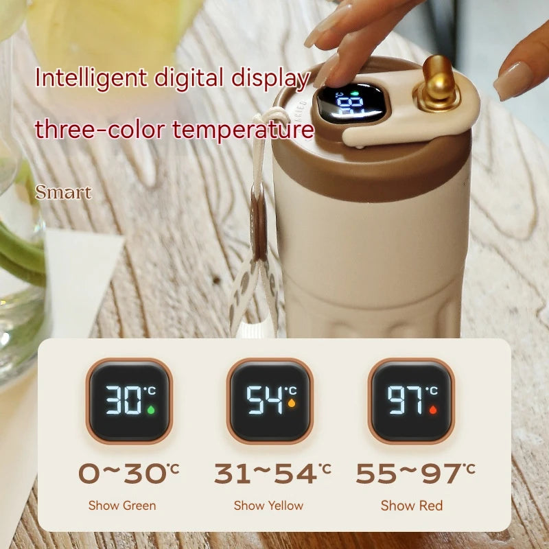 LED Temperature Display Vacuum Coffee Cup