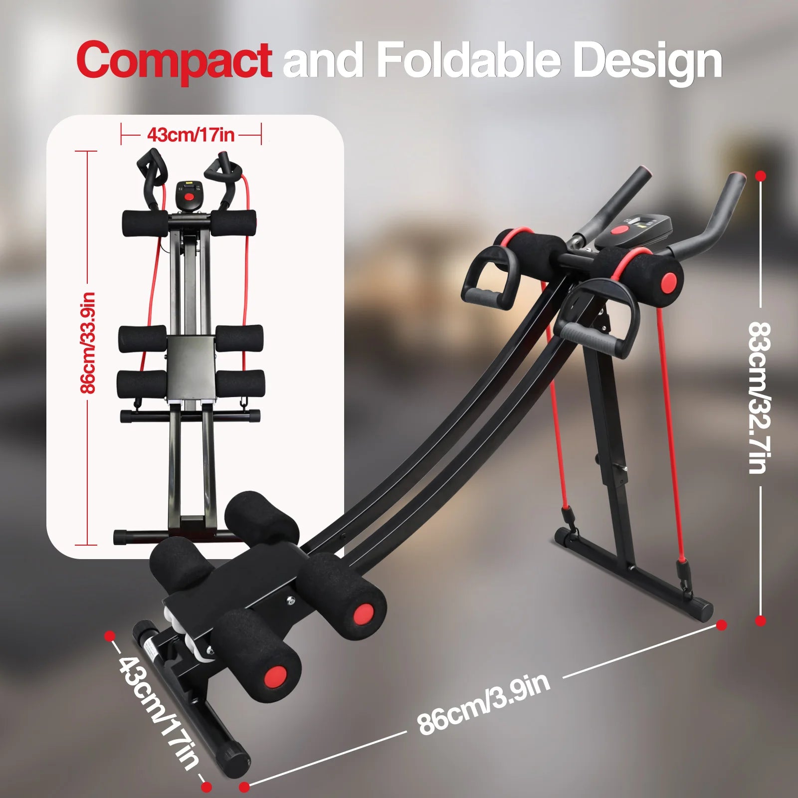 Foldable Core & Abdominal Fitness Equipment